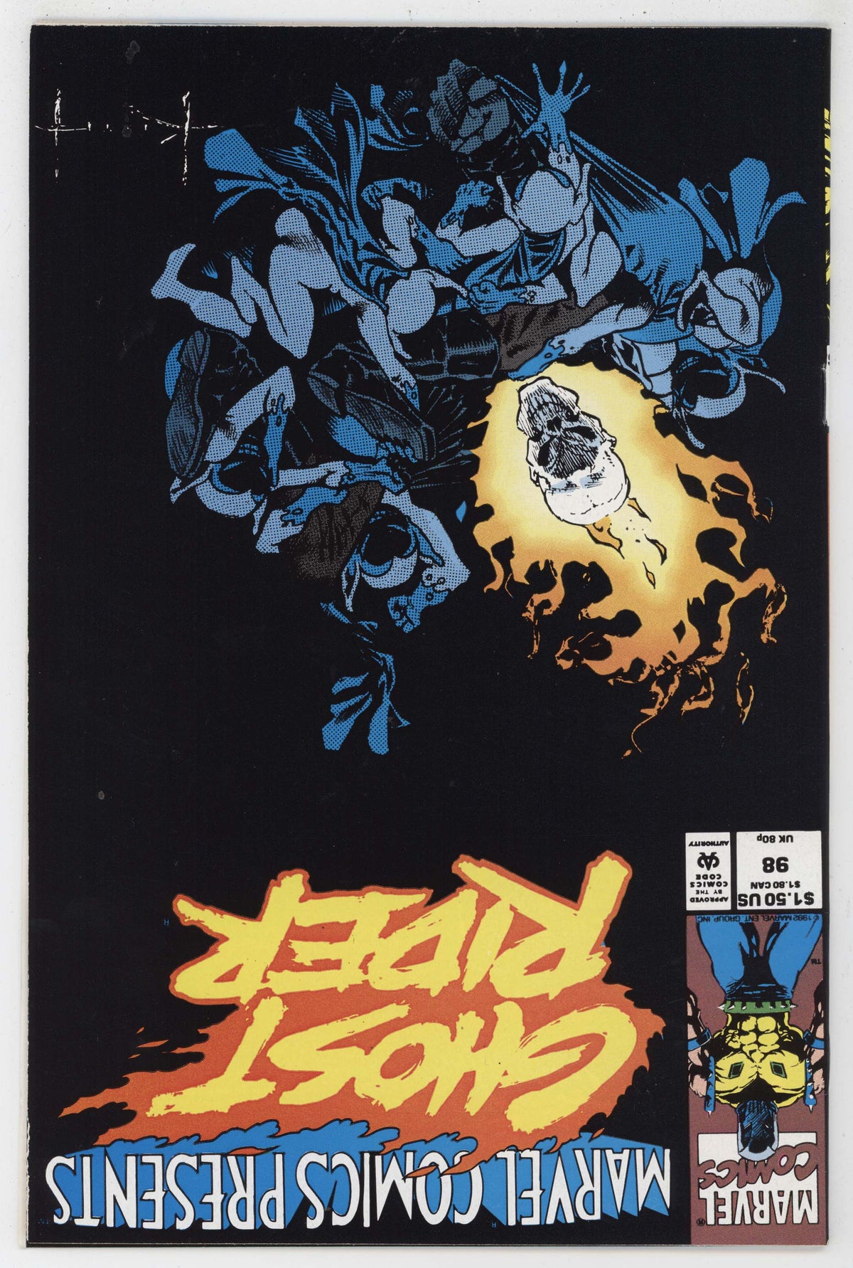 Sam Keith Wolverine Ghost Rider Marvel Comics Presents 98 1992 NM+ 9.6 Wolverine Ghost Rider Sam Kieth