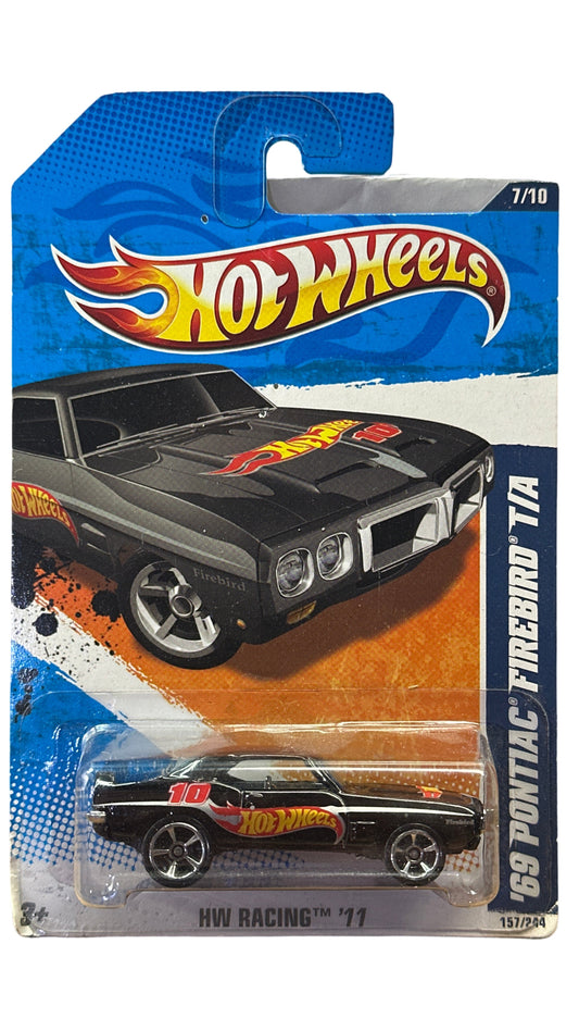 2011 Hot Wheels HW Racing 11 '69 Pontiac Firebird T/A - 5-Spoke Wheel Variation 157/244