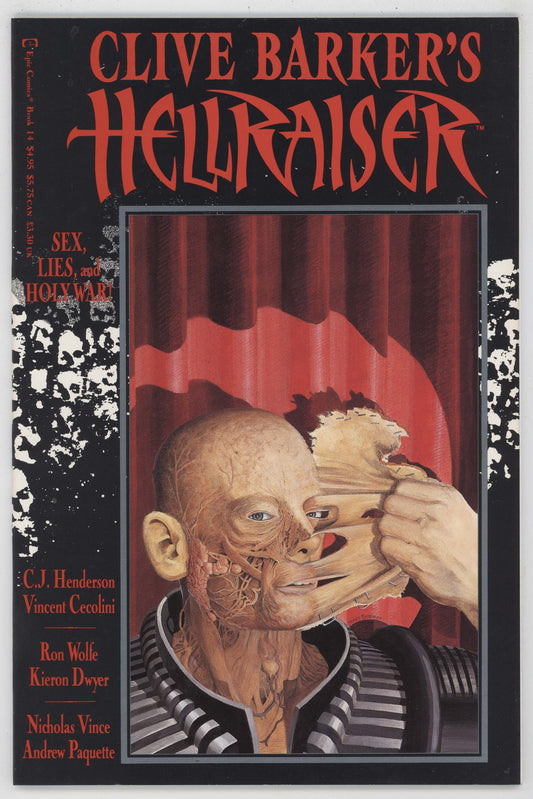 Hellraiser 14 Epic Marvel 1992 NM Clive Barker Pinhead