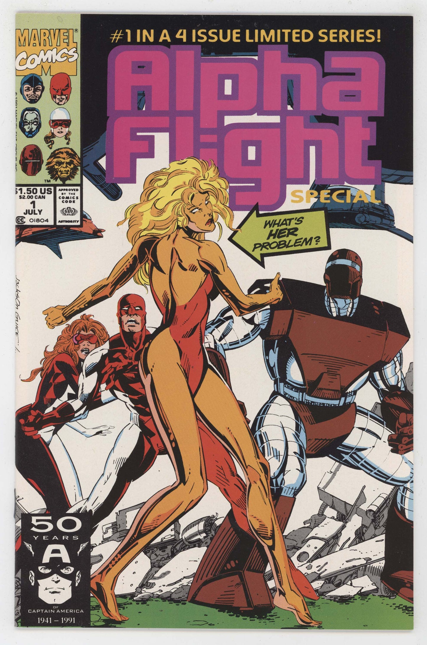 Alpha Flight Special 1 Marvel 1991 NM Jackson Guice