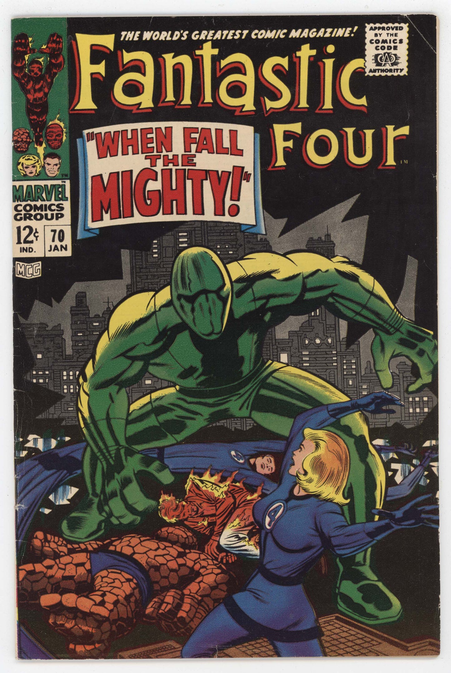 Fantastic Four 70 Marvel 1968 FN VF Jack Kirby Stan Lee Mad Thinker