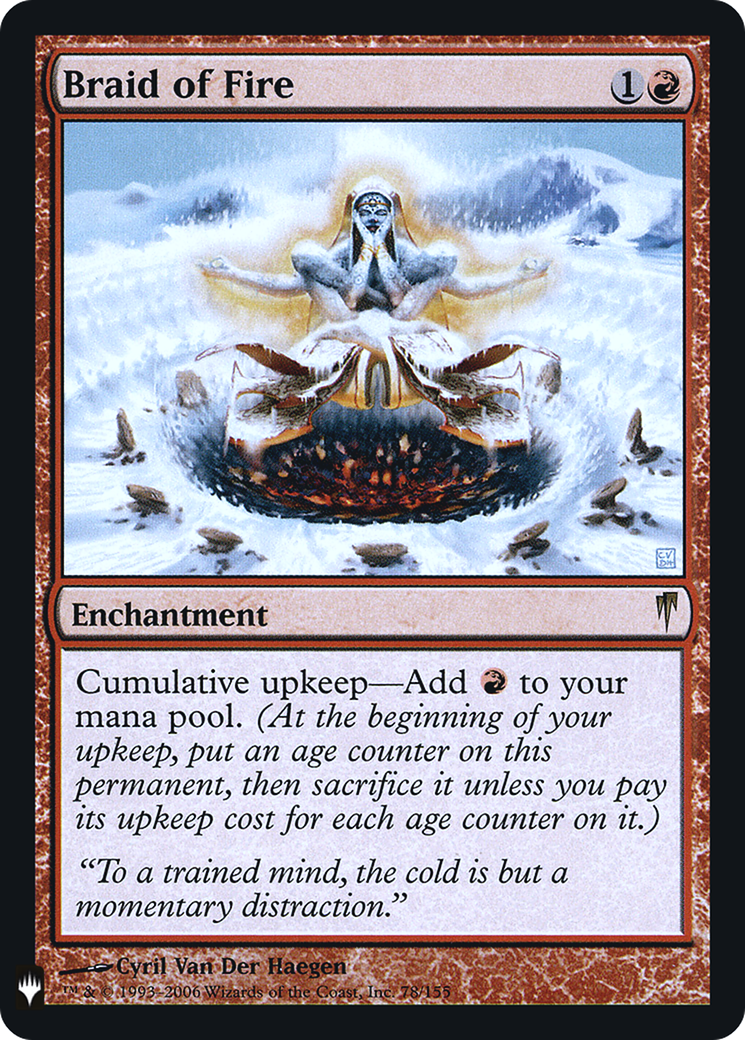 Braid of Fire (LIST-CSP-78) - The List Foil