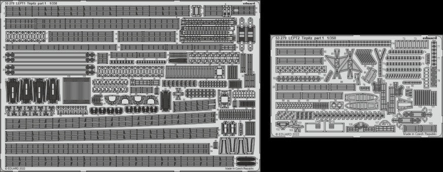 Eduard 53279 1/350 Ship- Tirpitz Part 1 for TSM