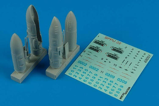 Aerobonus 480001 1/48 SPPU22 Soviet Gun Pods