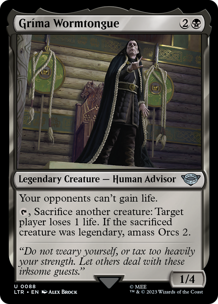 Gríma Wormtongue (LTR-088) - The Lord of the Rings: Tales of Middle-earth Foil