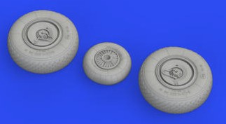 Eduard 648687 1/48 Aircraft- Ar234B Wheels for HSG & Hobby 2000 (Mask & Resin)
