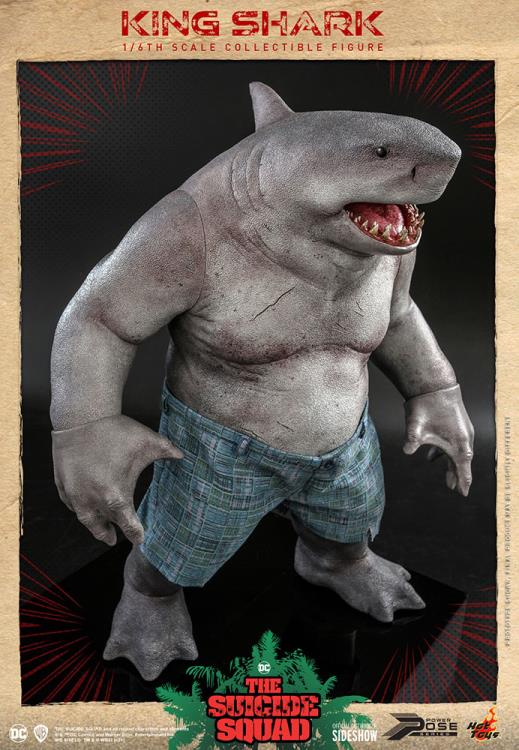 Suicide Squad King Shark Hot Toys 1:6 Action Figure DC Sideshow NIB