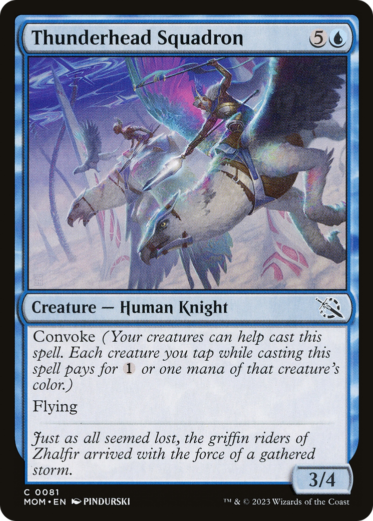 Thunderhead Squadron (MOM-081) - March of the Machine Foil