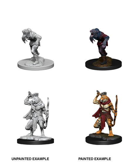 D&D: Nolzur's Marvelous Miniatures - Wererat & Weretiger