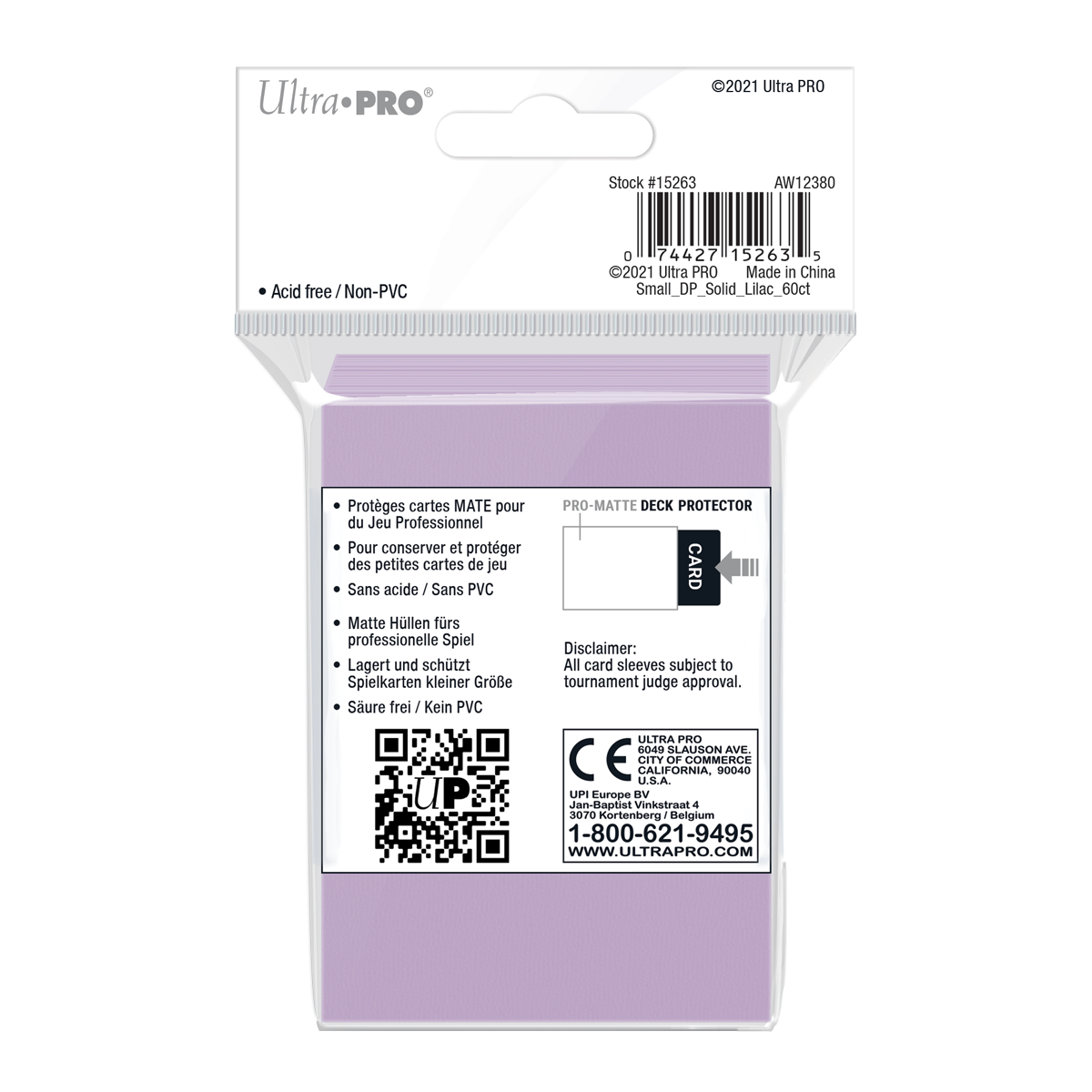 Ultra PRO: Small 60ct Sleeves - PRO-Matte (Lilac)