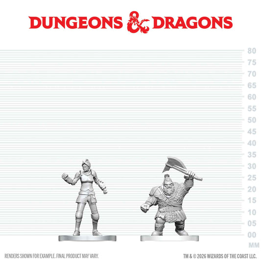 D&D: Nolzur's Marvelous Unpainted Miniatures - Cultist of Bane & Dwarf Zhentilar Soldier - Golden Apple Comics