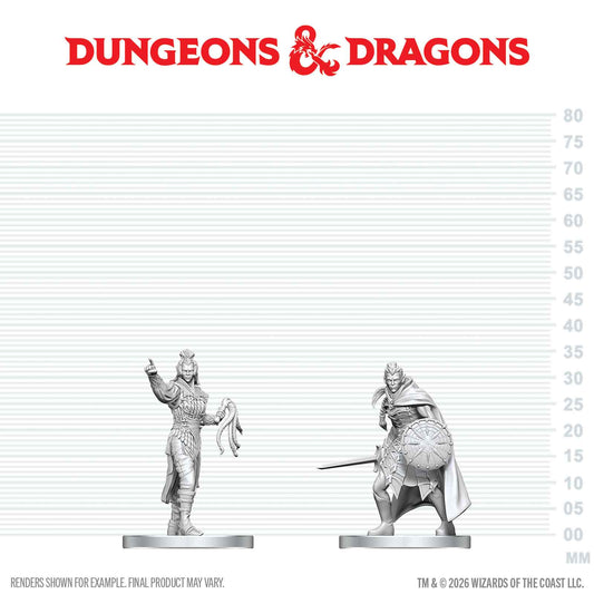 D&D: Nolzur's Marvelous Unpainted Miniatures - Drow Elite Warrior & Drow Priestess of Lolth - Golden Apple Comics
