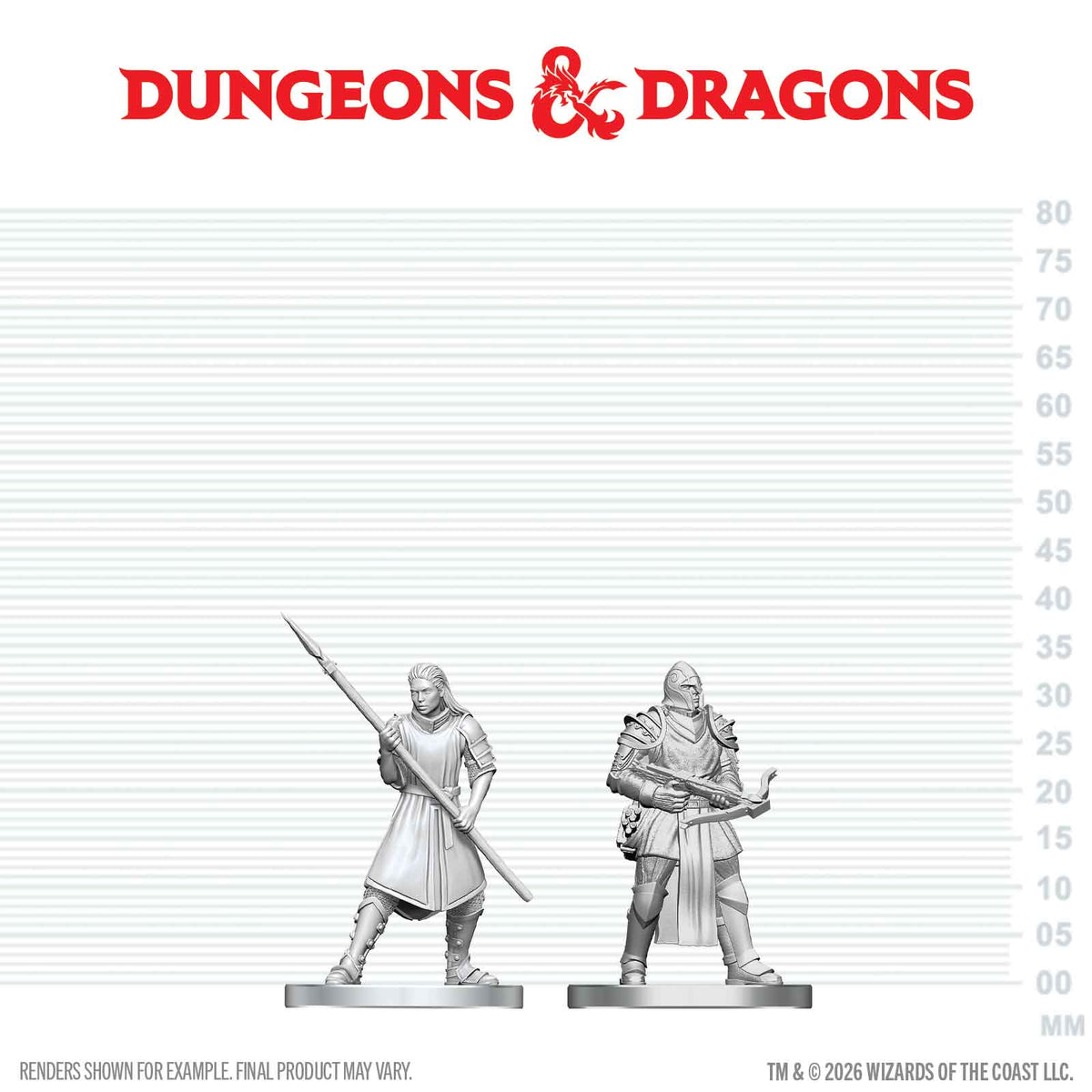 D&D: Nolzur's Marvelous Unpainted Miniatures - Town Guards