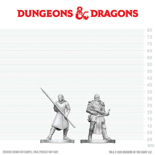 D&D: Nolzur's Marvelous Unpainted Miniatures - Town Guards - Golden Apple Comics