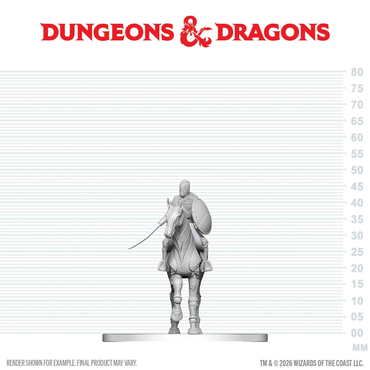 D&D: Nolzur's Marvelous Unpainted Miniatures - Nimblewright Steed with Rider