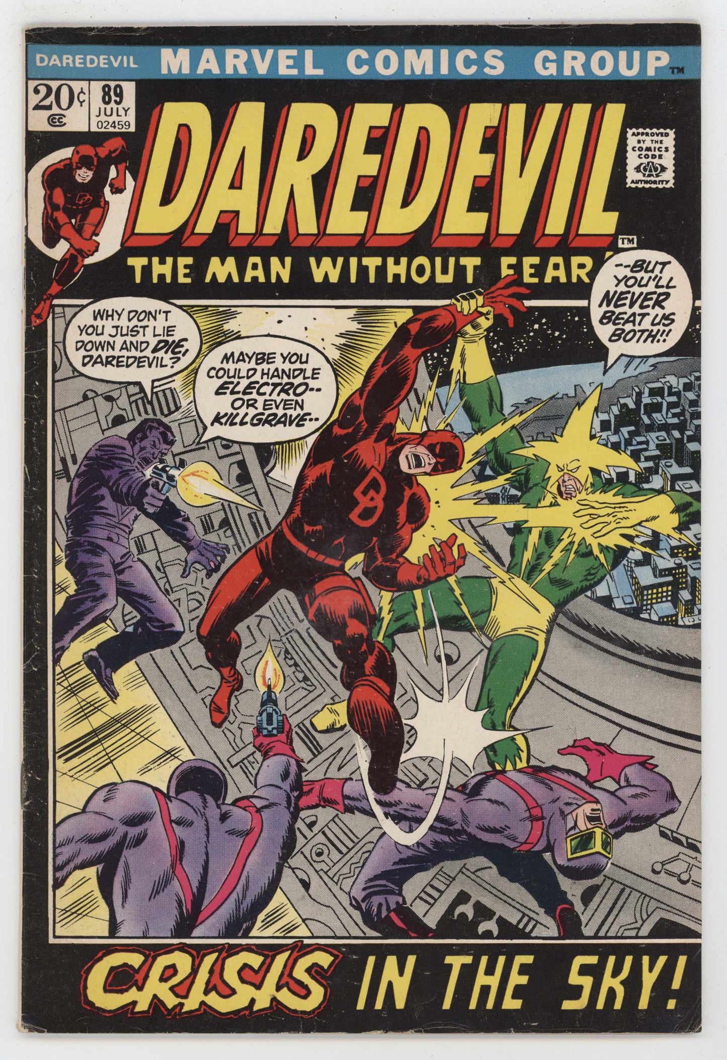 Daredevil 89 Marvel 1972 FN Sal Buscema Gerry Conway Black Widow