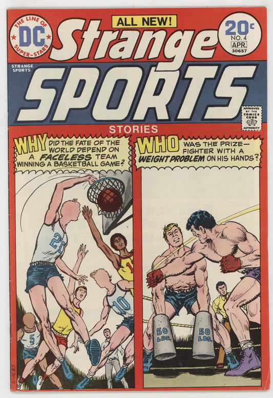 Strange Sports Stories 4 DC 1974 VF Nick Cardy Basketball Boxing