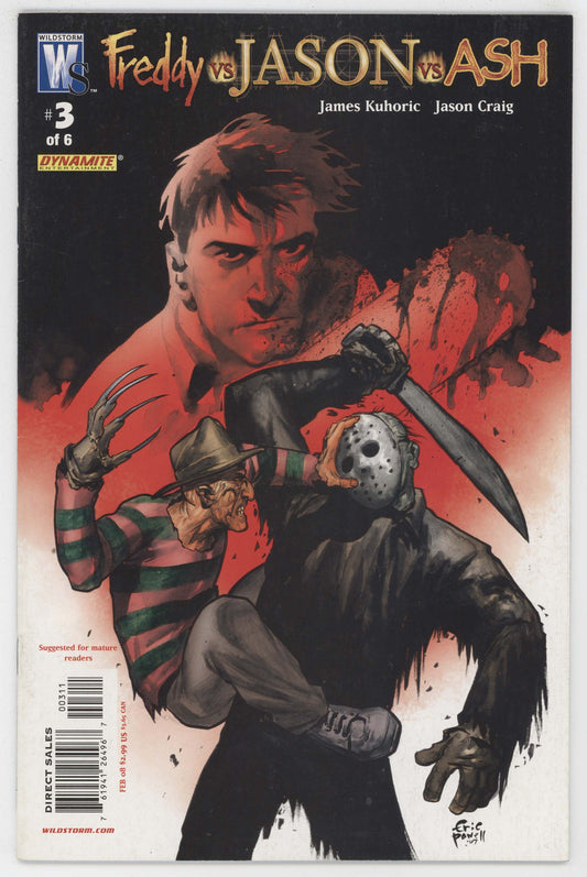 Freddy Vs Jason Vs Ash 3 A Wildstorm 2008 NM Eric Powell Friday The 13th