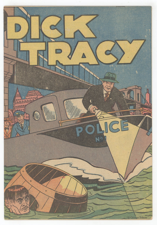 Dick Tracy Popped Wheat Giveaway Promo 1 Chicago Tribune 1947 VF Police Boat