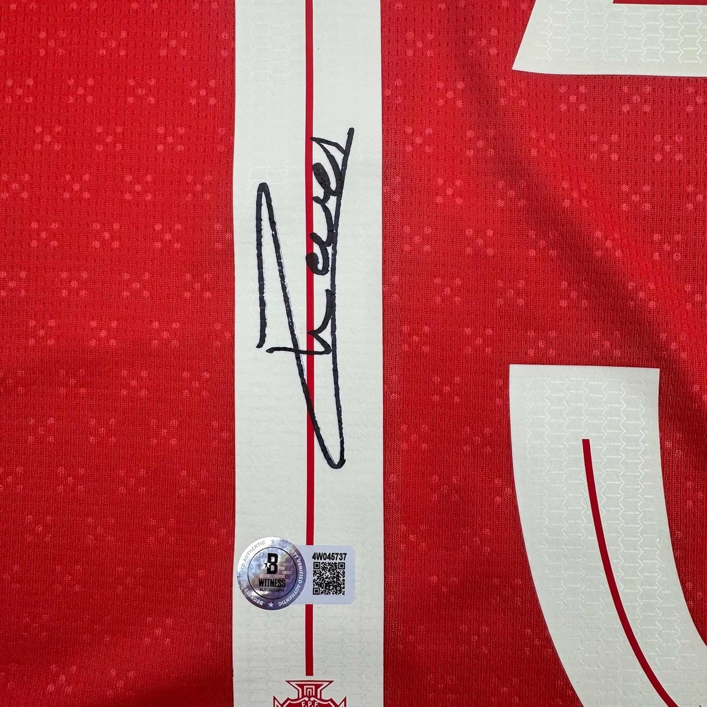 Framed Autographed/Signed Joao Neves 35x39 Portugal Soccer Team World Cup Jersey JSA COA - Golden Apple Comics