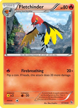 Fletchinder 017/106 - XY  Flashfire