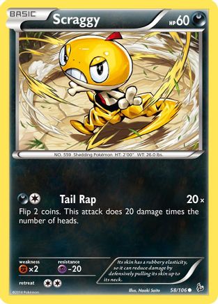 Scraggy 058/106 - XY  Flashfire