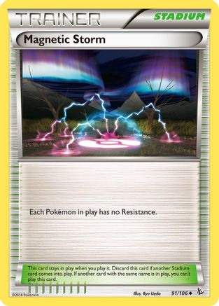 Magnetic Storm 091/106 - XY  Flashfire Reverse Holofoil