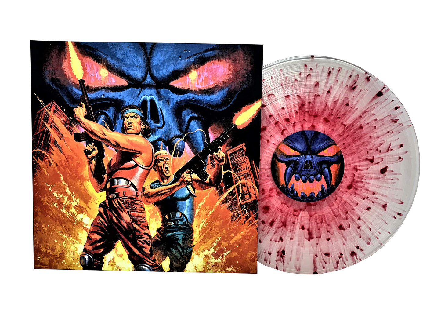 Contra III The Alien Wars Soundtrack (Limited Edition Clear w/ Red Splatter Colored Vinyl)