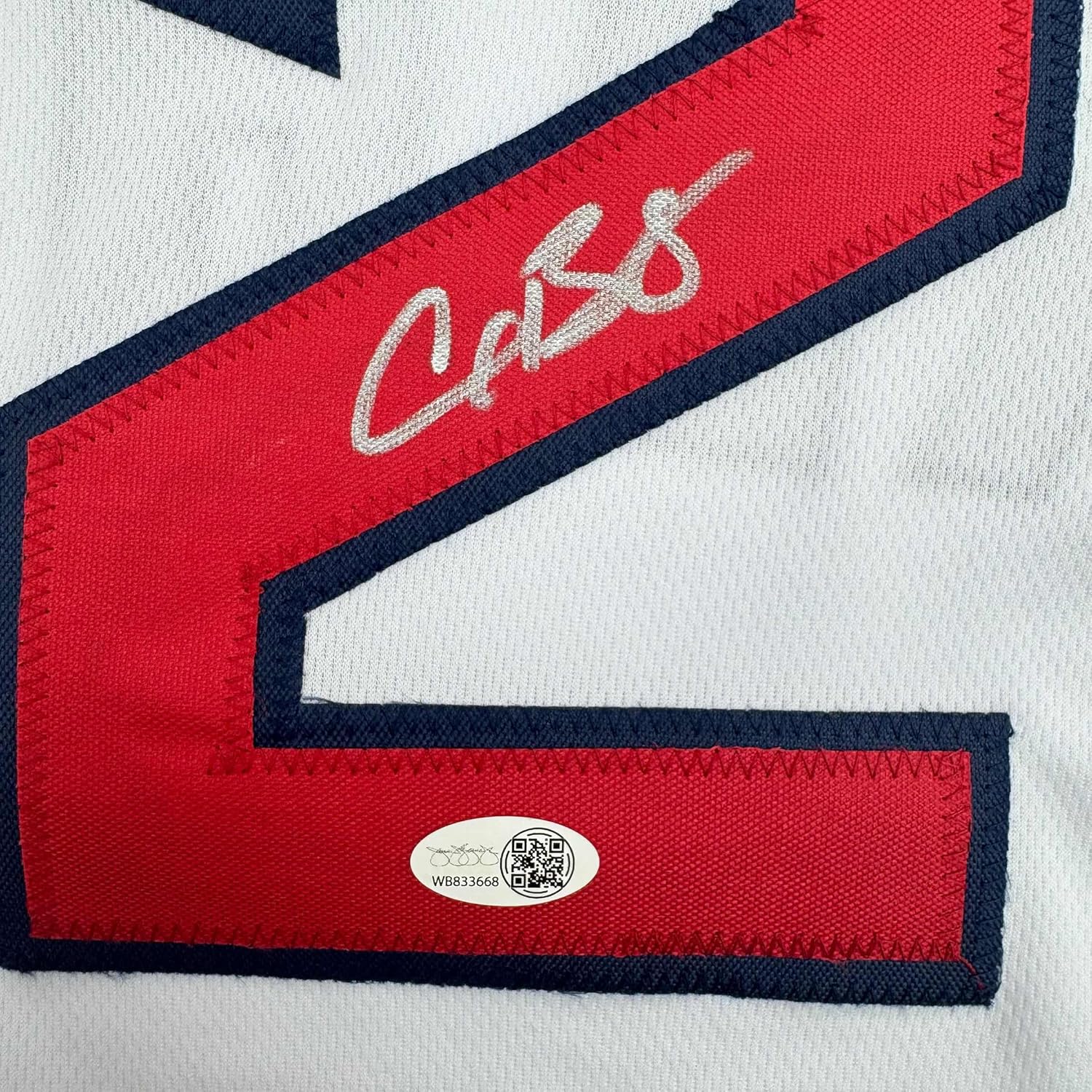 Framed Autographed/Signed Alex Bregman 35x39 Boston White Baseball Jersey JSA COA - Golden Apple Comics