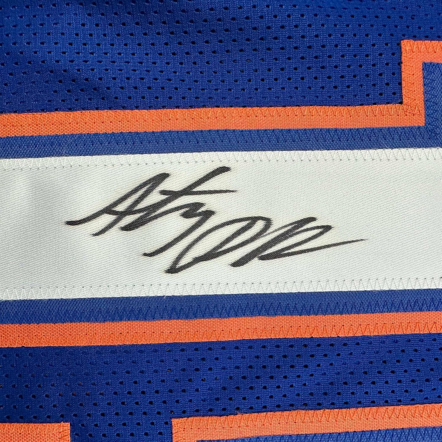 Framed Autographed/Signed Anthony Richardson 35x39 Florida Blue College Football Jersey JSA COA
