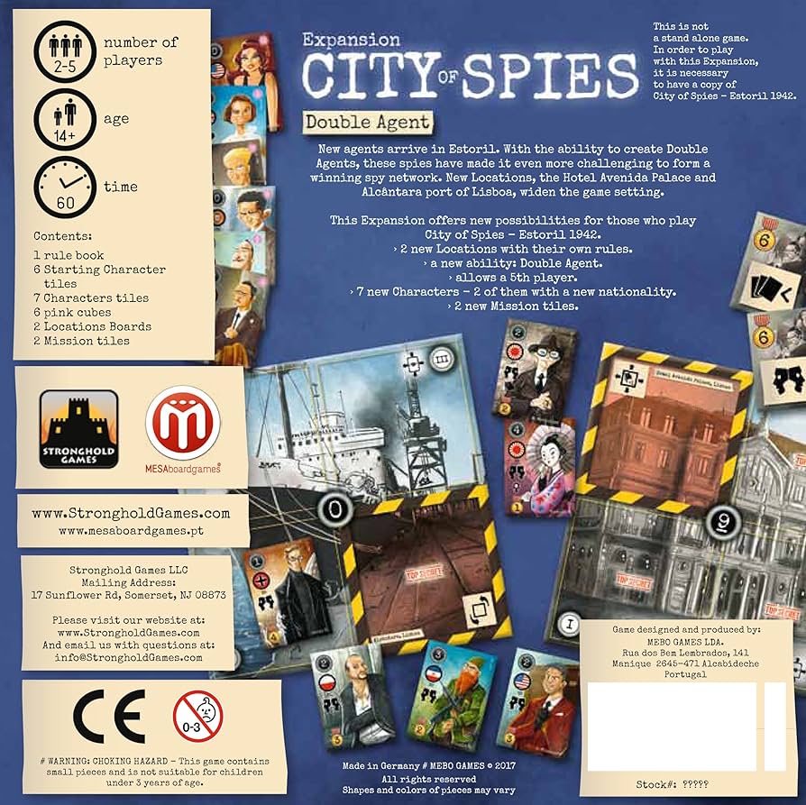 City of Spies: Double Agent Expansion - Golden Apple Comics