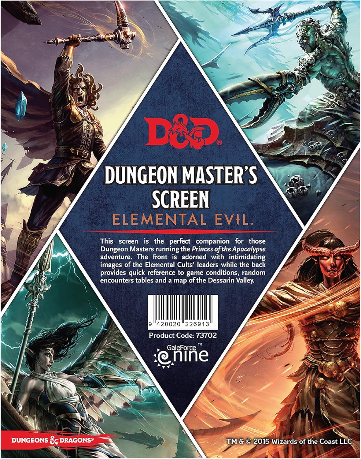 D&D: Elemental Evil (Princes of the Apocalypse) - Dungeon Master Screen - Golden Apple Comics