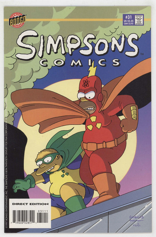 Simpons Comics 31 Bongo 1997 NM Radioactive Man