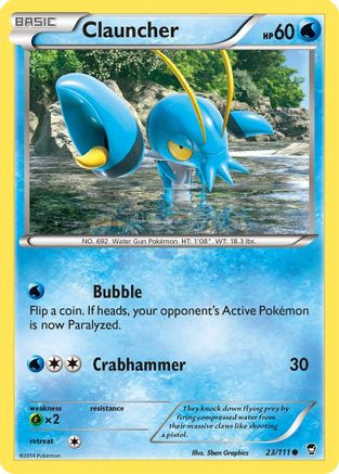 Clauncher 023/111 - XY  Furious Fists