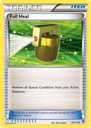 Full Heal 093/111 - XY  Furious Fists