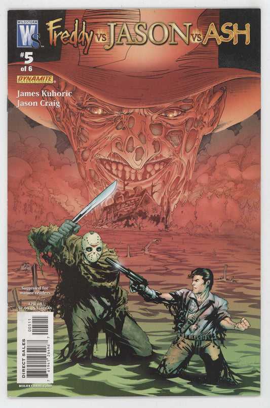 Freddy Vs Jason Vs Ash 5 Wildstorm 2008 VF Nightmare On Elm Street