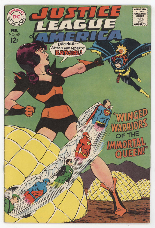 Justice League Of America 60 DC 1968 VG FN Batgirl Batman Superman Flash Green Arrow Lantern