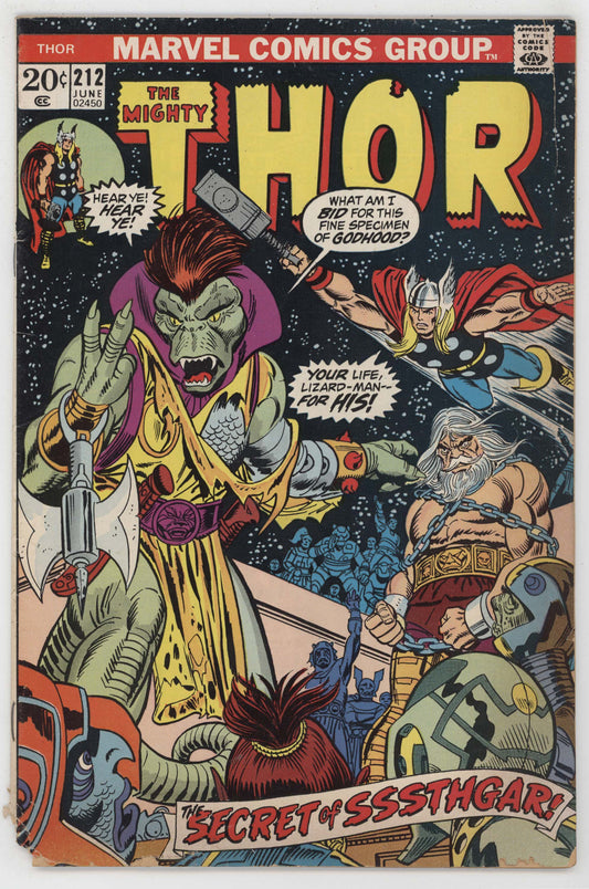 Mighty Thor 212 Marvel 1973 FR GD Gil Kane Gerry Conway