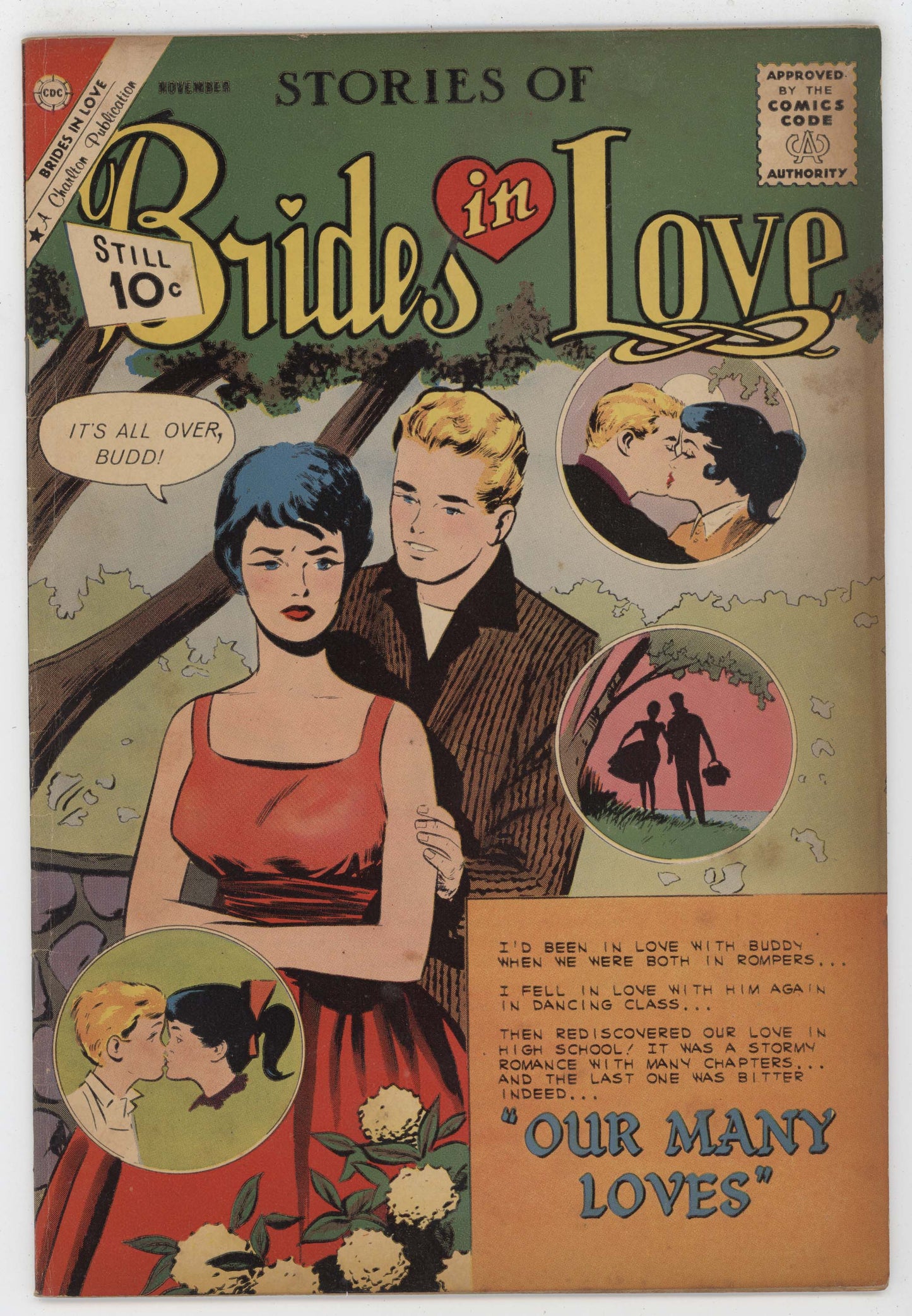 Brides In Love 27 Charlton 1961 FN Dick Giordano Joe Sinnott Romance GGA