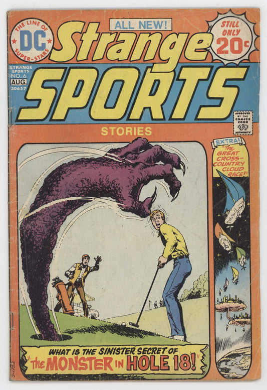 Strange Sports Stories 6 DC 1974 VG Nick Cardy Golf Monster Hole 18