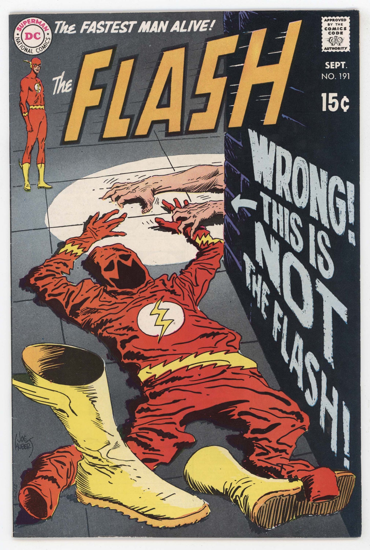 Flash 191 DC 1969 VF Joe Kubert Green Lantern