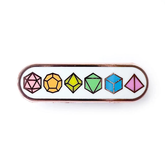 Pride Pals Personality Enamel Pin - Dice - Golden Apple Comics