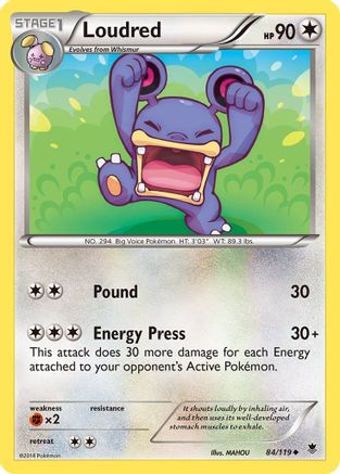 Loudred 084/119 - XY  Phantom Forces