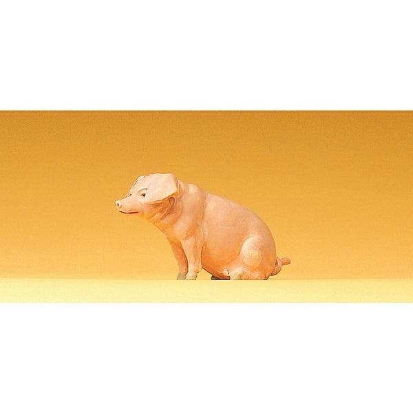Preiser 47047 1/25 Scale Domestic Animal - Pig Sitting - Golden Apple Comics