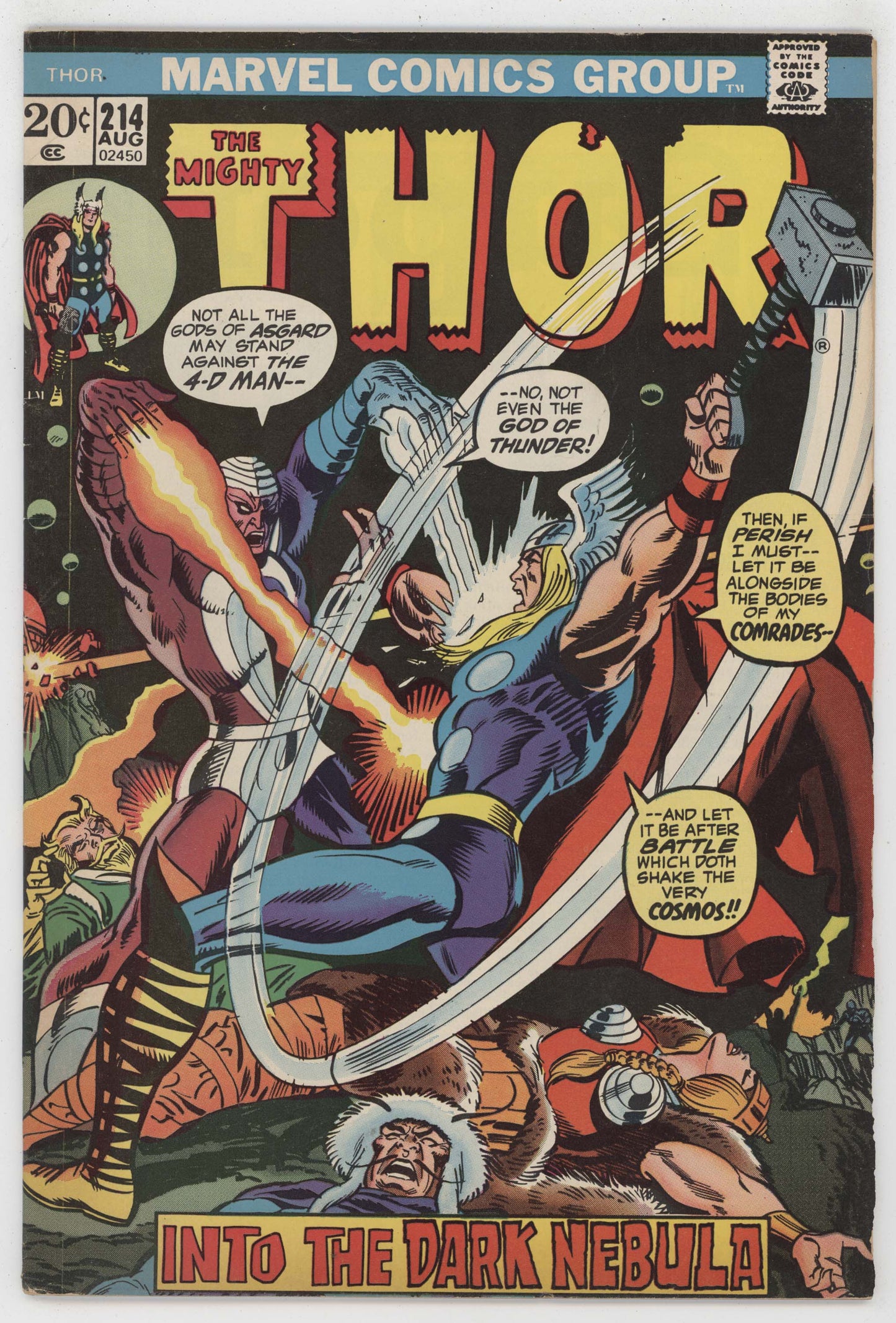 Mighty Thor 214 Marvel 1973 VG FN Rich Buckler Gerry Conway