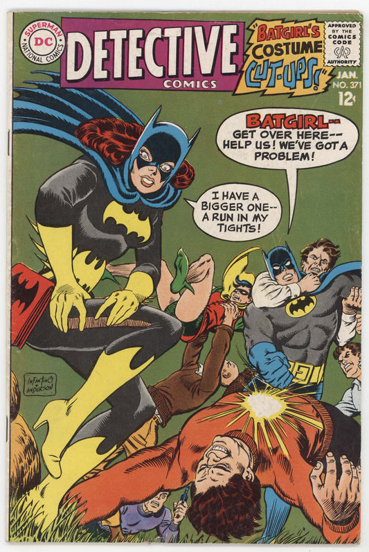 Batman Detective Comics 371 DC 1968 FN Batman Robin Batgirl 1st New Batmobile