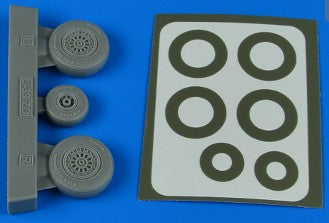 Aires 4803 1/48 L39ZO Albatros Late Wheels & Paint Masks For TSM