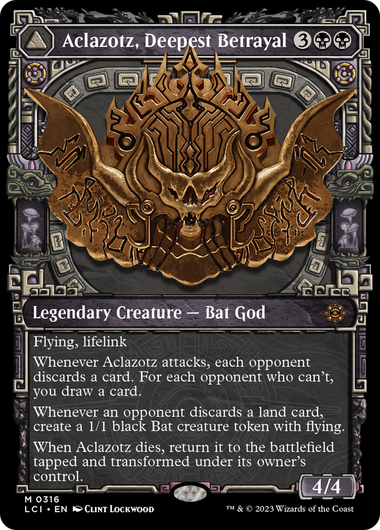 Aclazotz, Deepest Betrayal // Temple of the Dead (LCI-316) - The Lost Caverns of Ixalan: (Showcase)