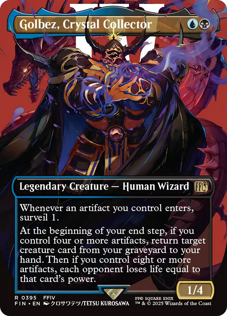 Golbez, Crystal Collector (FIN-395) - FINAL FANTASY (Borderless) Foil