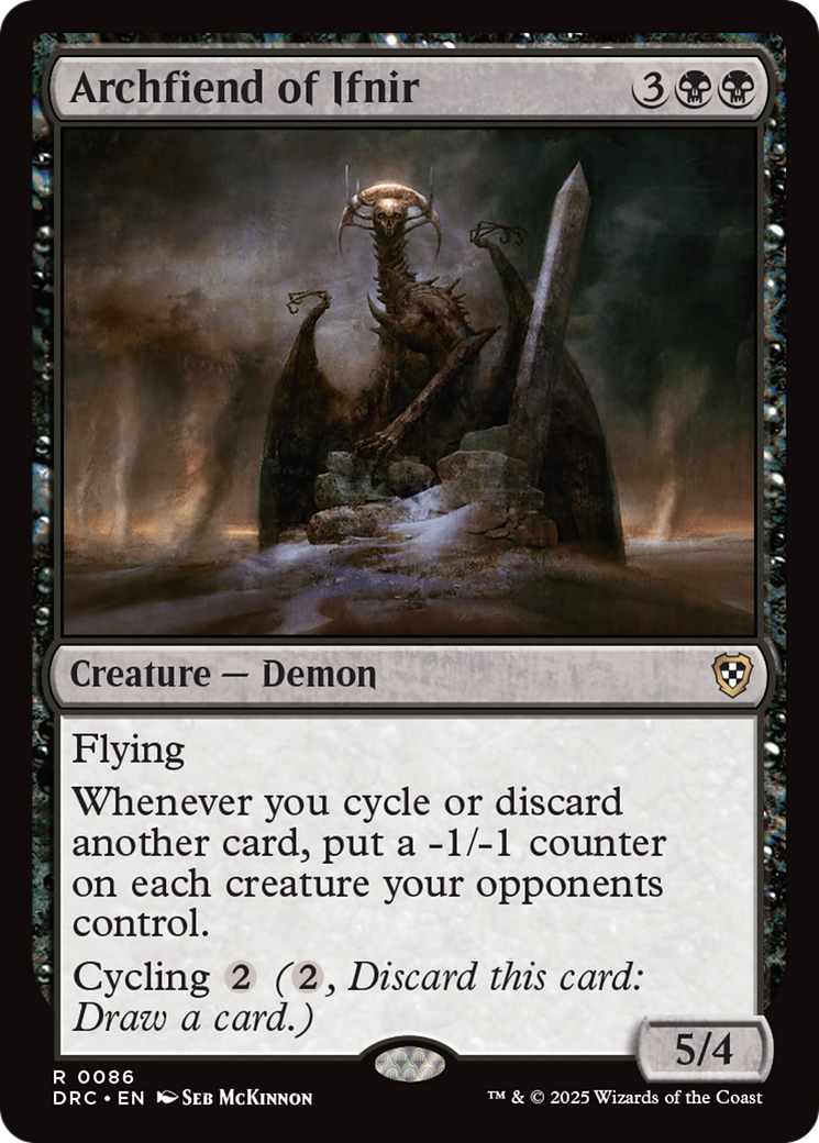 Archfiend of Ifnir (DRC-086) - Commander: Aetherdrift